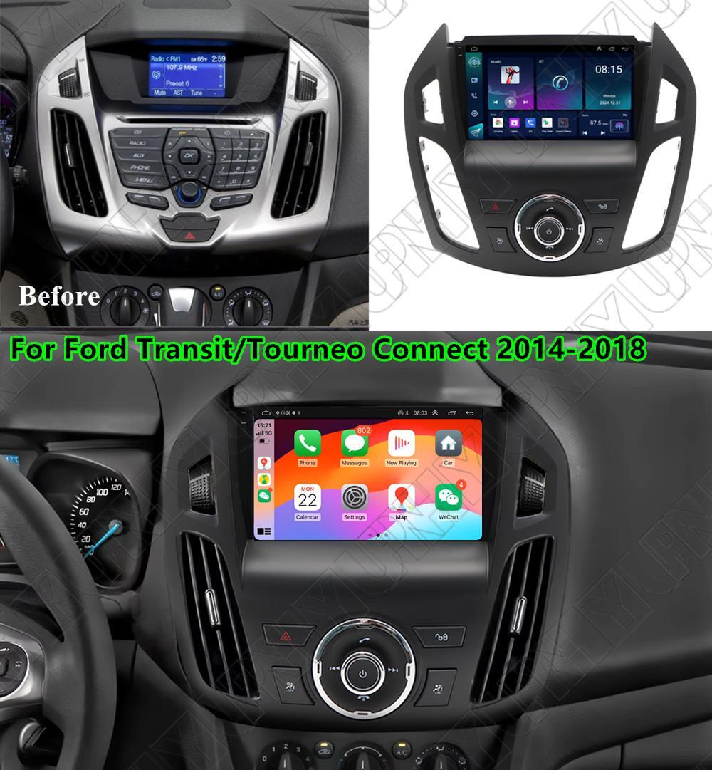 9 For 14-18 for Ford Transit Connect Carplay Stereo Radio GPS Nav Head Unit Wifi FM