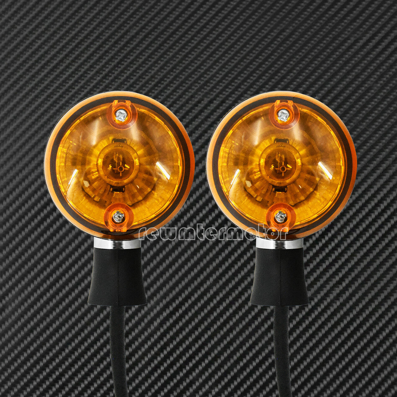 Front Halogen Turn Signal Lights Indicators Amber Blinker Fit For Indian Scout