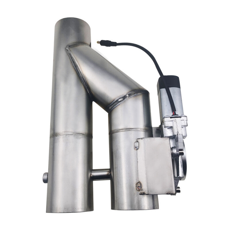 2.5-inch Electric Exhaust Dual Valve Motor Y-tube Manual Switch and Wireless Remote Control Kit