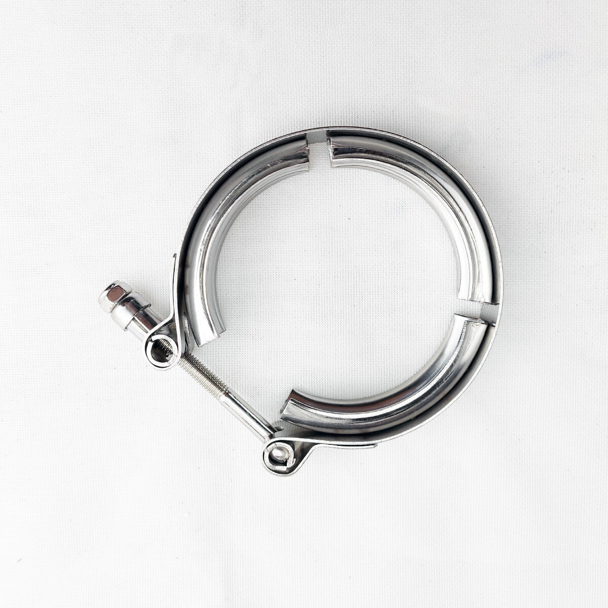 2-inch V-band turbocharger downpipe exhaust clips made of stainless steel
