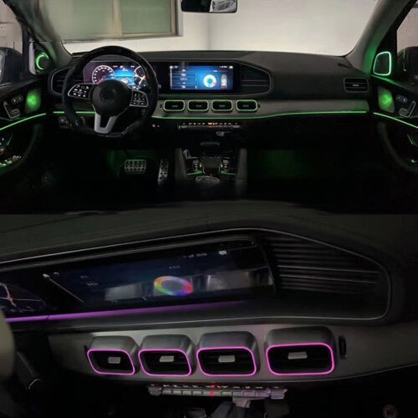 LED vent ambient lighting suitable for Mercedes-Benz GLE GLS W167 2023 GLE350 GLE450