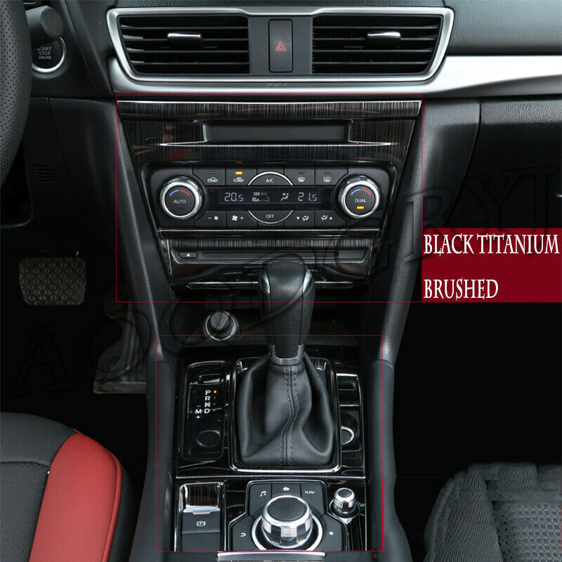 for Mazda 3 Axela 2017-2018 Stainless Central Console Panel Moulding Trim Decor