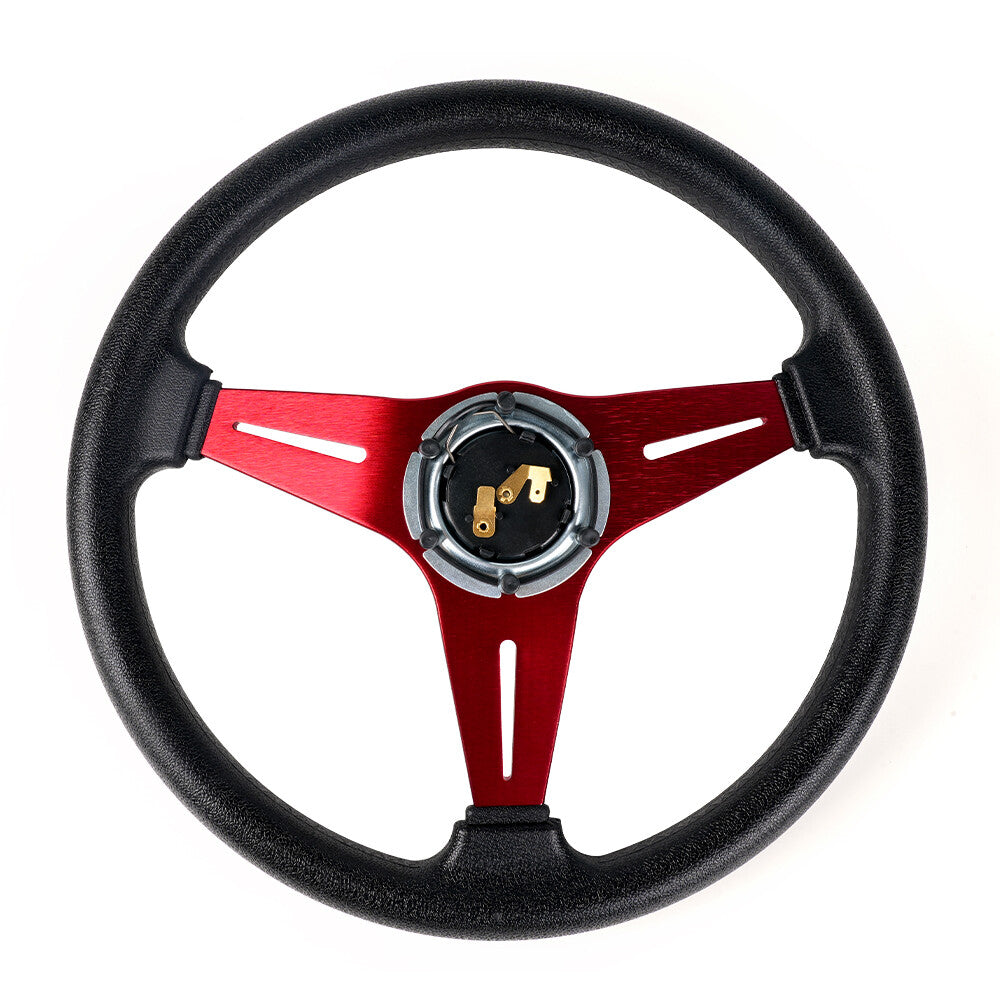 13.4x2.36 Racing Steering Wheel Universal Aluminum Drifting Deep Dish Red