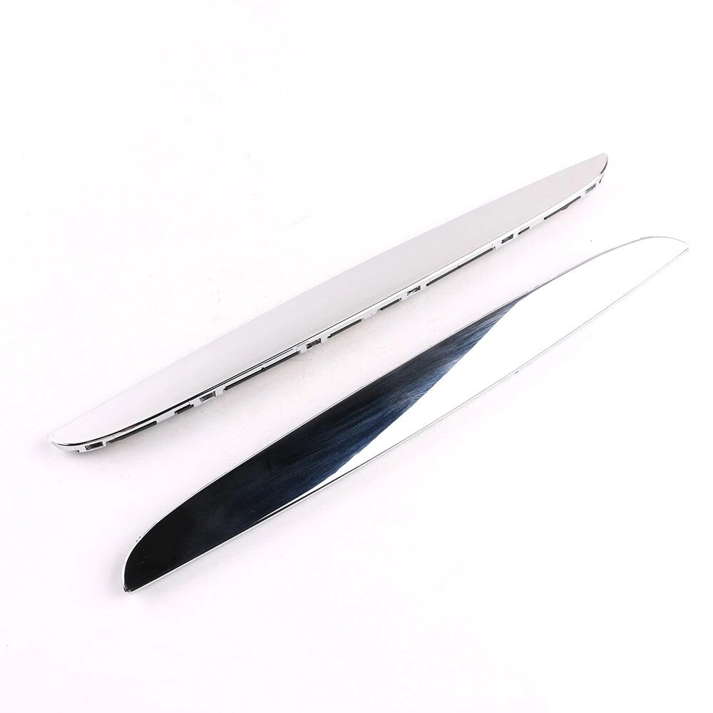 2 Front Hood Chrome Cover Trim Above Grille for BMW E90 E91 3-Series 328i 335i