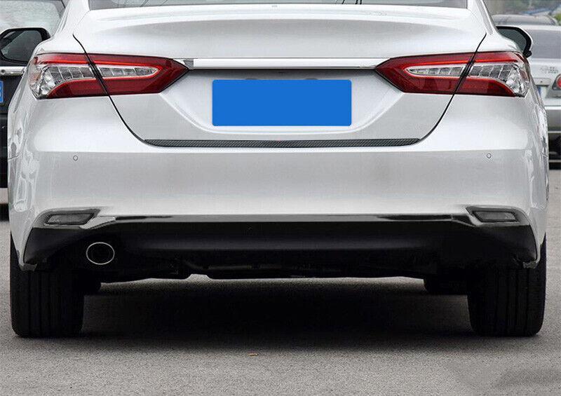Carbon Fiber Steel Rear Door Trunk Lid Tailgate Strip for Toyota for Camry 2018-2022
