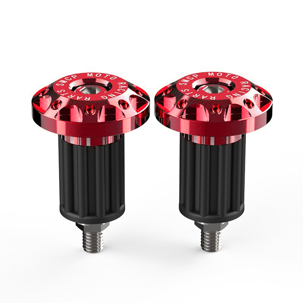 7/8 Motorcycle Dirt Bike Handlebar Grips Handle Bar End Cap Plugs Slider Red