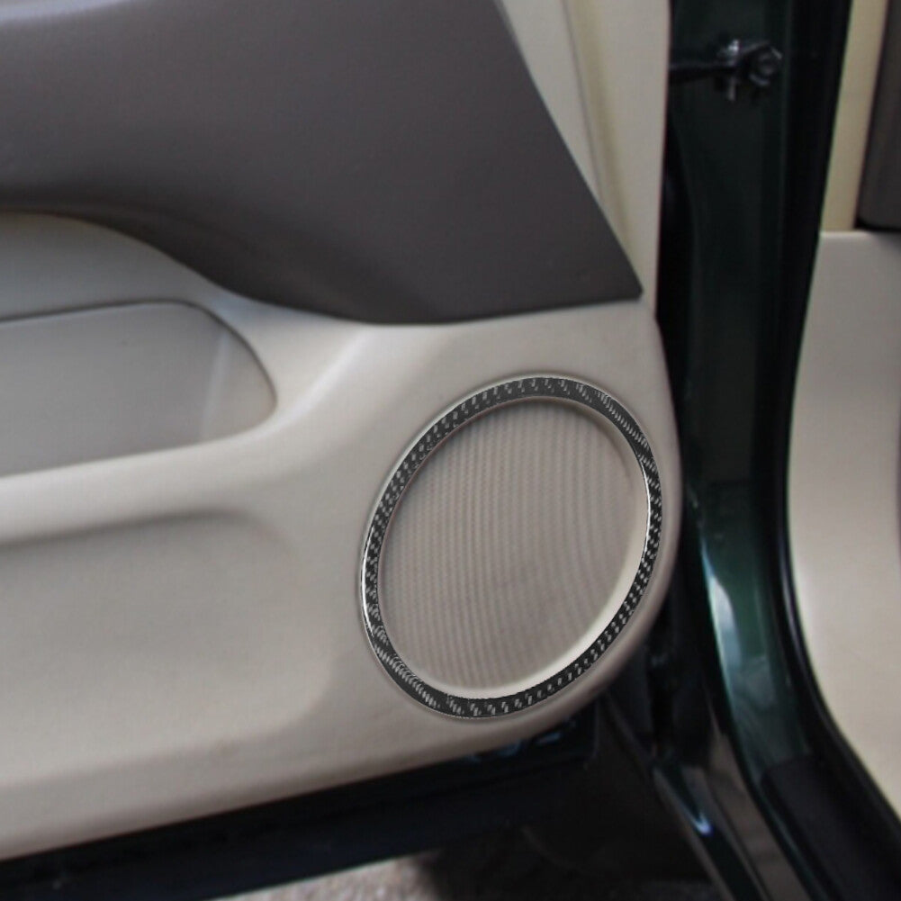 2x Carbon Fiber Interior Front Door Speaker Cover Trim for Lexus RX300 1998-2003