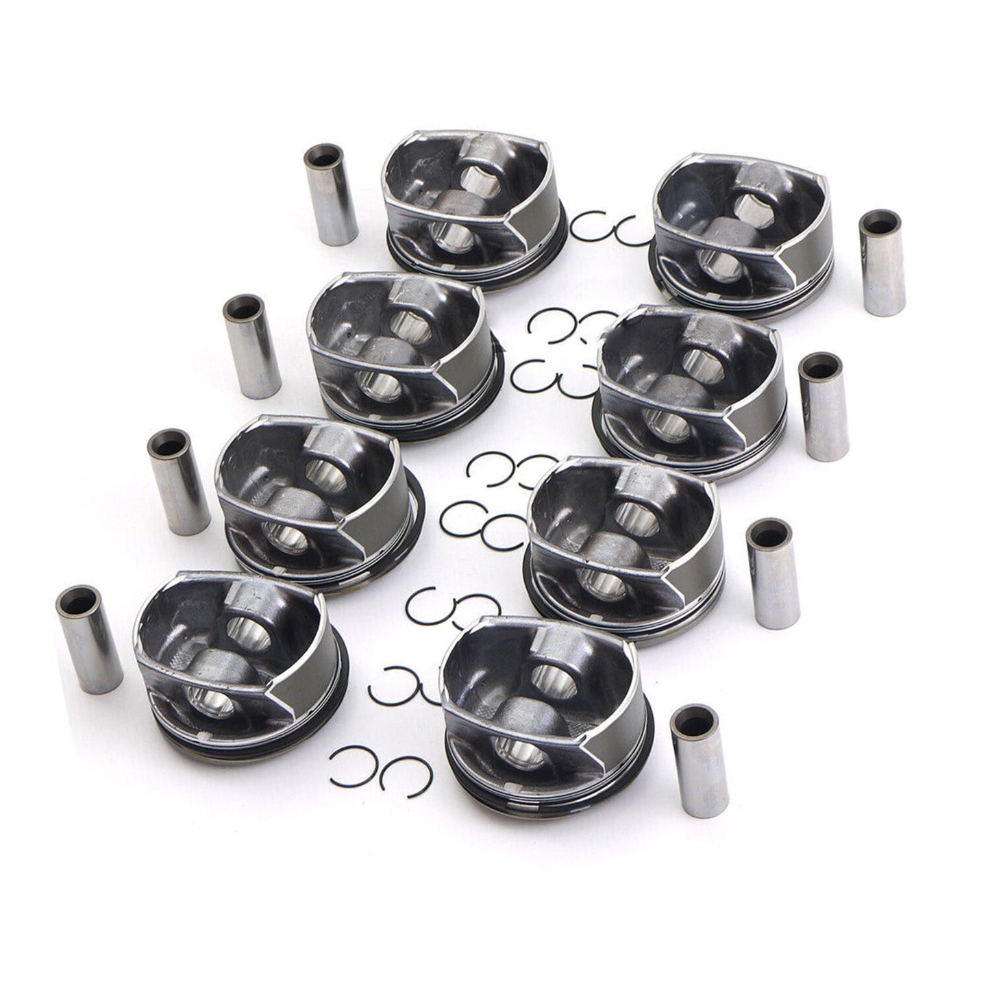 8pc Pistons Rings Kit for Porsche for Cayenne for Panamera S GTS 4.8L V8 957 970
