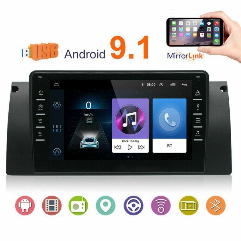 Auto 8 bluetooth GPS Wifi Android 9.1 Stereo Radio Player for BMW E39 E53 E38