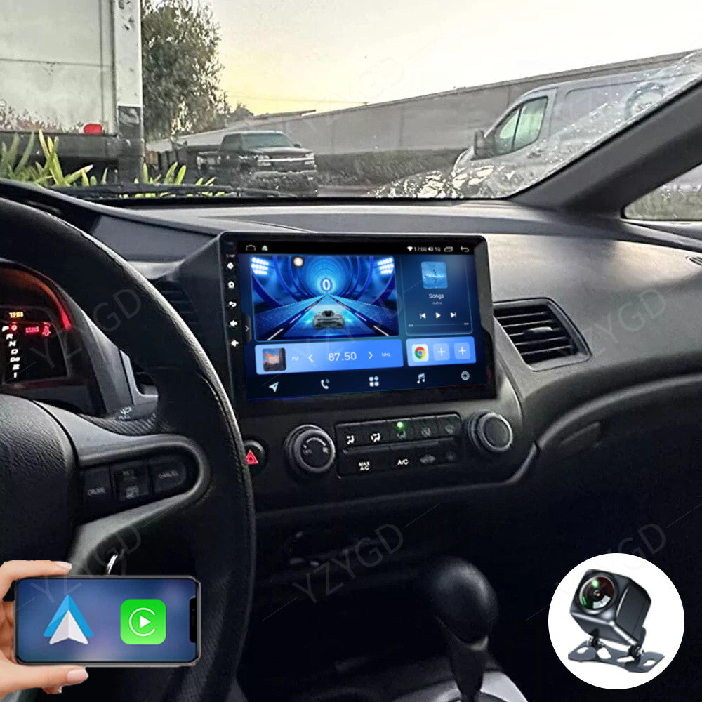 Android Auto CarPlay for Honda for Civic 2006-2011 Car Radio Stereo Wifi GPS Screen