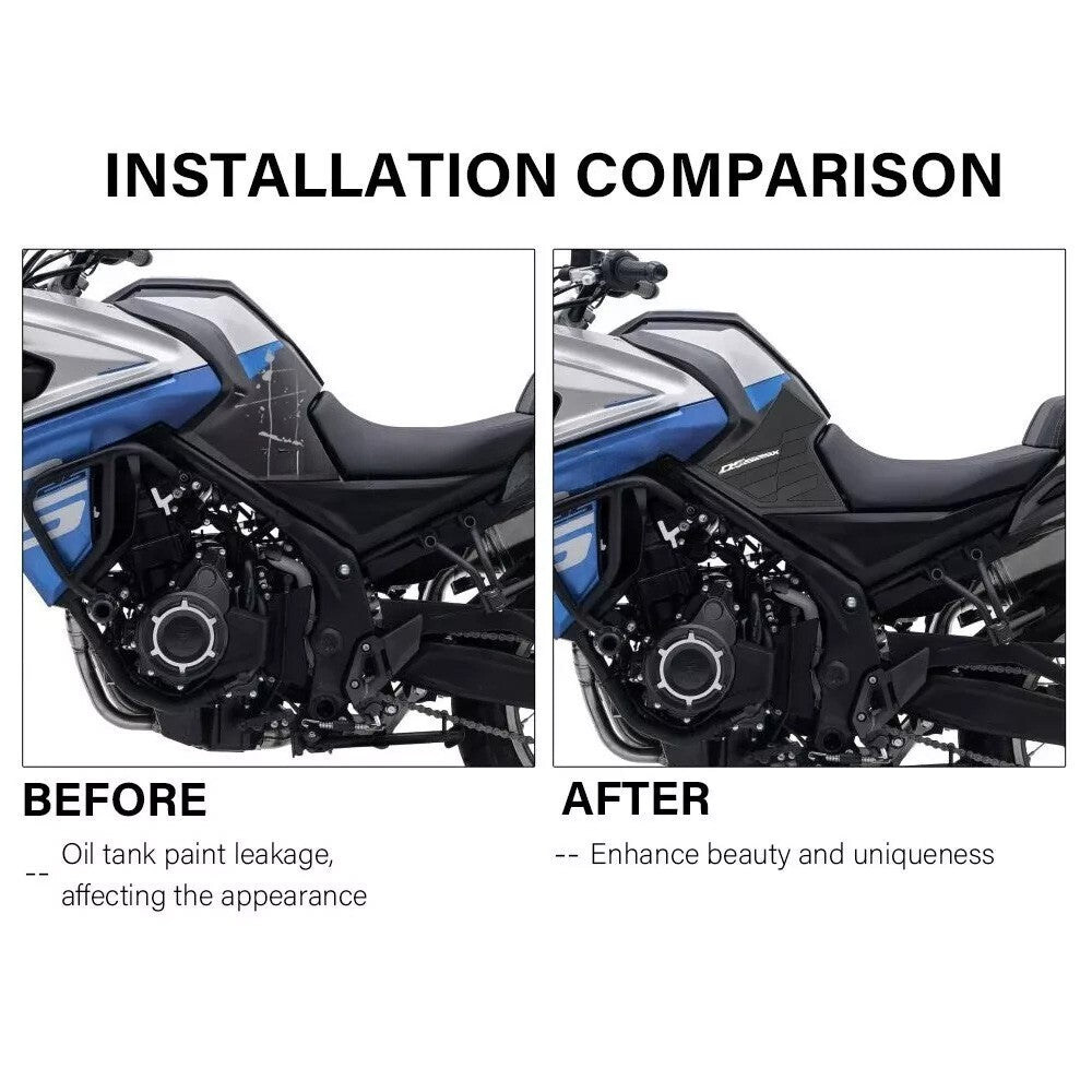 Rubber Anti Slip Sticker Decal Fuel Tank Pad Knee Grip For Loncin Voge for DS 525 for DS