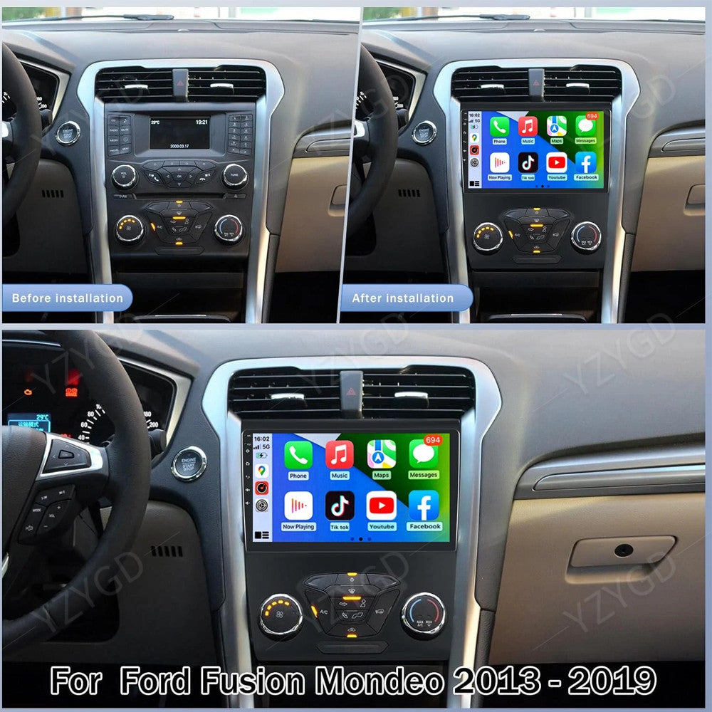 for Ford Fusion Mondeo 2013-2016 Carplay Android Car Radio Stereo GPS DSP Screen