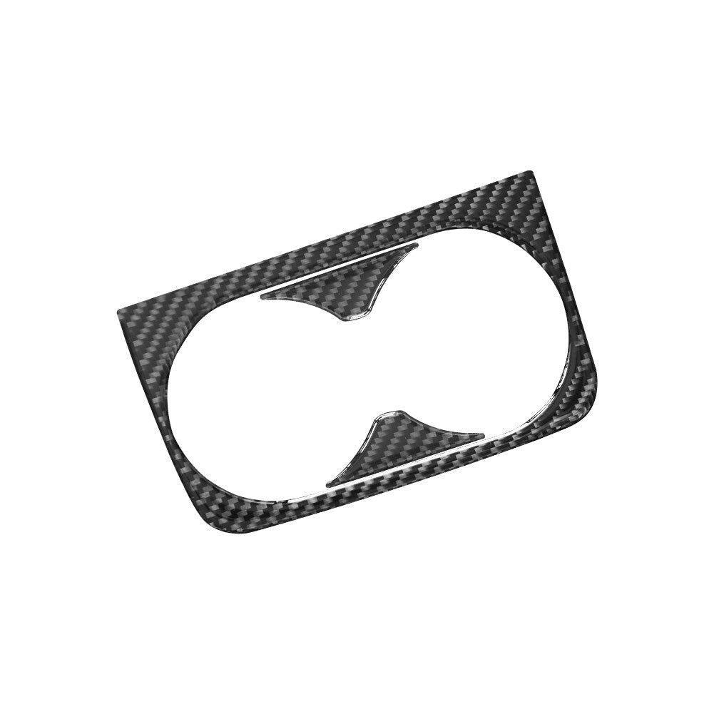 3X Carbon Fiber Rear Armrest Cup Holder Cover Trim for Ford Ranger 2019-2022