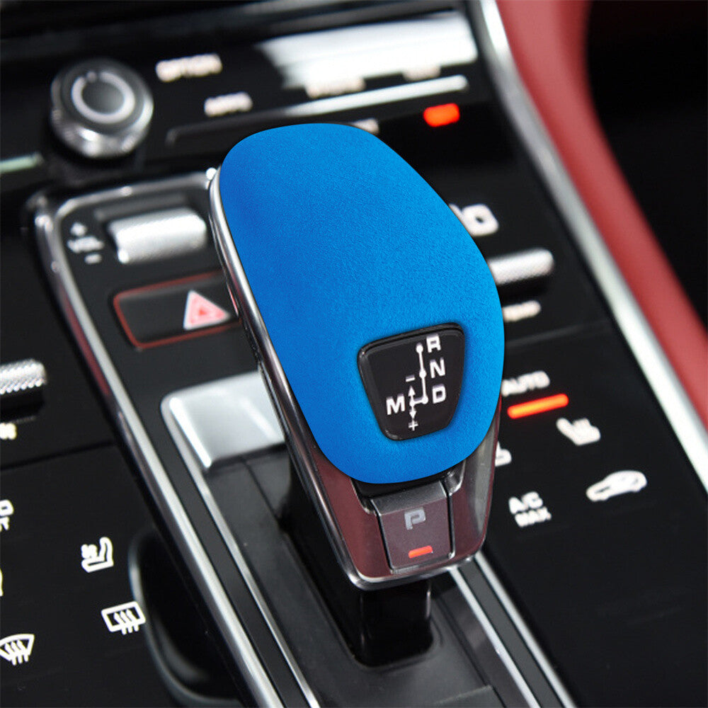 Suede Blue Gear Shift Knob Panel Trim for Porsche for Panamera 2017-2023 Accessories