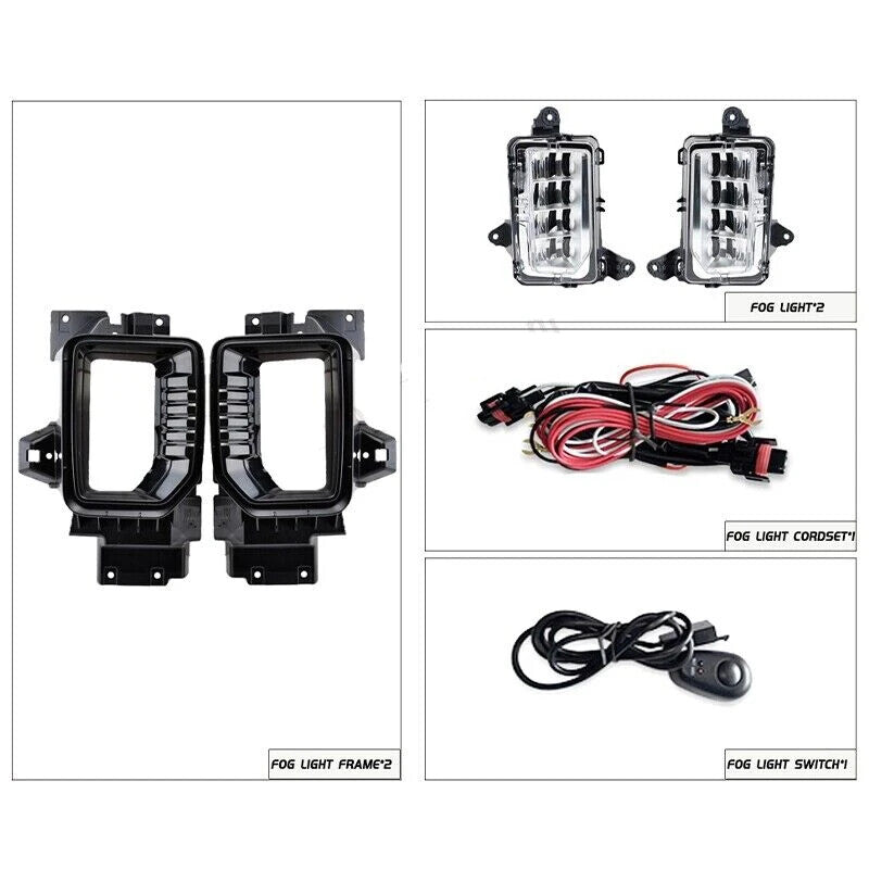 LED fog light signal wiring switch kit for GMI for Sierra 2500HD 3500HD 2019-2022