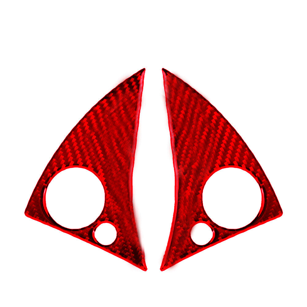Red Carbon Fiber Steering Wheel Knob Trim for Mercedes-Benz C-Class W204 2007-10