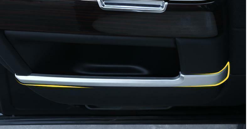 for Range Rover L405 2014-18 Matte Silver Inner Door Storage Box Strip Trim 4PCS