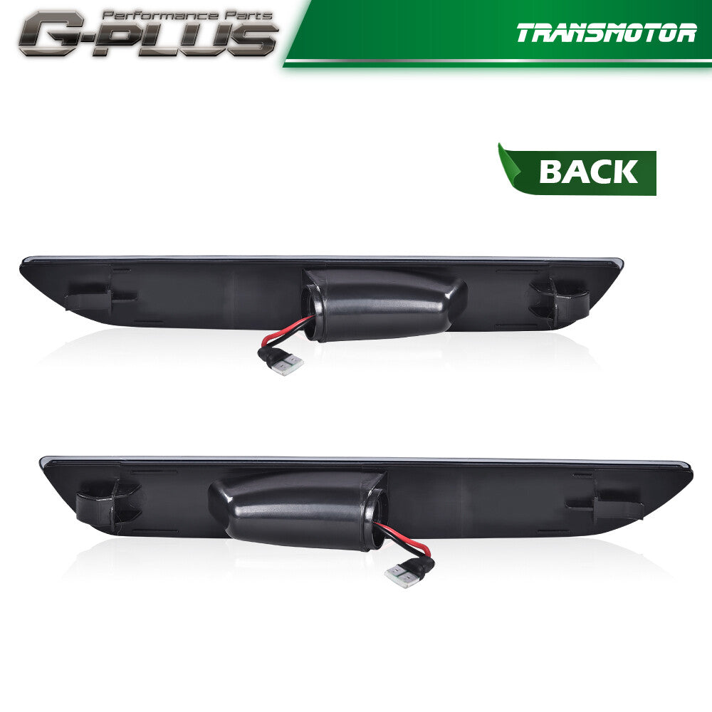 Suitable for 2015-2022 for Ford for Mustang LED rear side marker lights, clear left + right