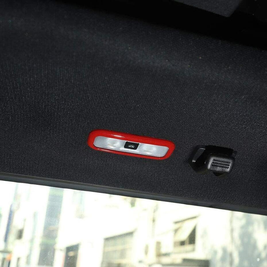 Suitable for 2015-2020 for Ford F-150 F-150 ABS, red rear reading light cover trim 2P