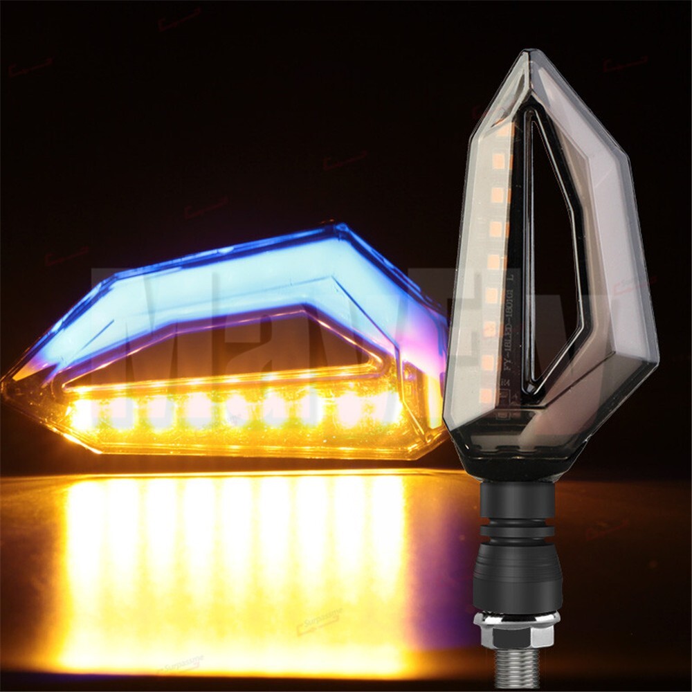 LED Turn Signal Lights Blinker fit For NINJA300/400 ZX6R ZX10R/RR KLE650 ER6N/F