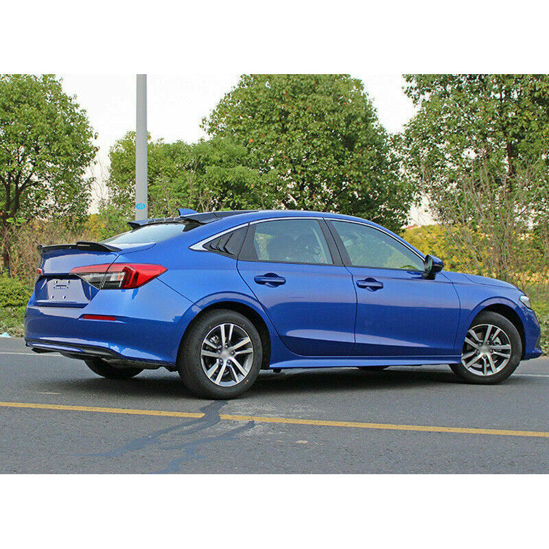 for Honda for Civic 2022-2023 Carbon Fiber ABS Rear Spoiler Tail Trunk Lip Wing Bar