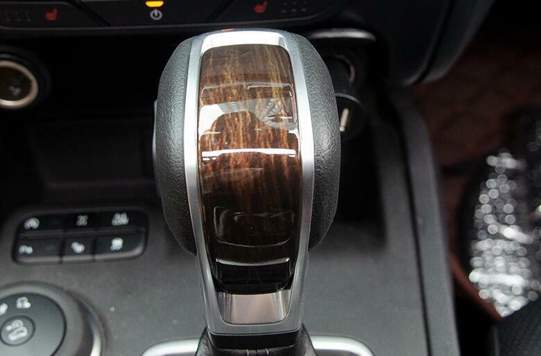 for Ford Ranger T8 2019-2022 Steel Wood Grain Gear Shift Knob Shifter Lever Trim