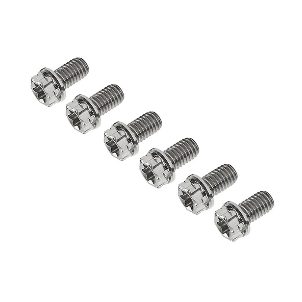 6pcs Bolts Torx Head Flange Screws M10x10mm For Motorcycle Bike
