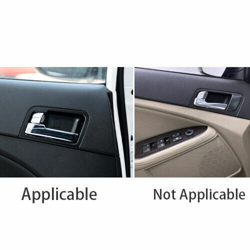 Car Inner Door Handle Cover Trim 4 for Kia K5 Optima 2011-2015 Brown Wood Grain