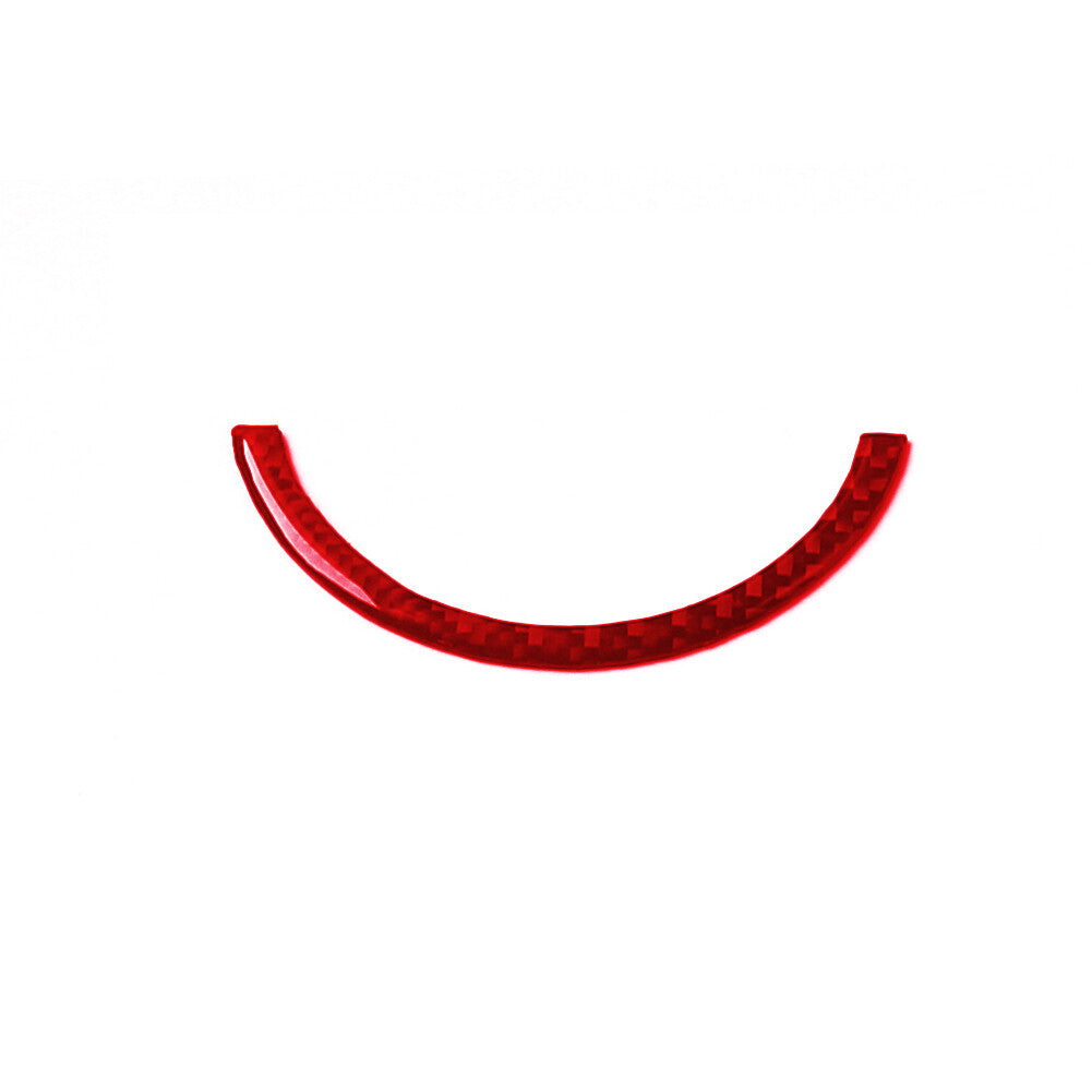 Red Carbon Fiber Steering Wheel Decorative Cover Trim for Chrysler 300 2005-2007