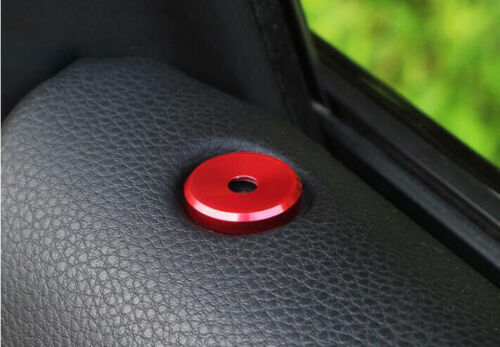 for Porsche for Cayenne 2018-2020 Red Car Door Lift Lock Cover Moulding Trim 4X