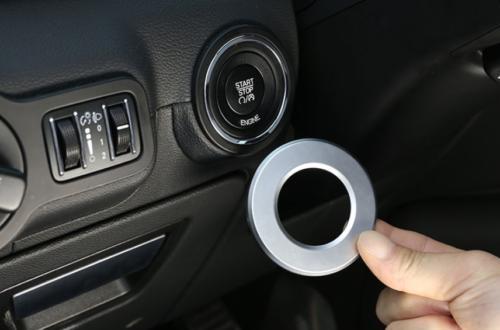 for Maserati Quattroporte 2013-21 ABS Silver Engine Start Stop Button Cover Ring