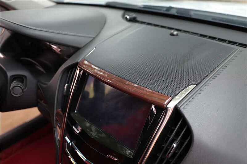 for Cadillac ATSL 2014-2017 Peach Wood Grain Inner Control Navigation Strip Trim