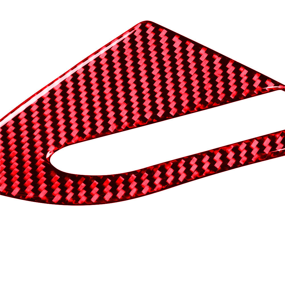 Red Carbon Fiber Dashboard Defogging Air Outlet Cover for BMW 6Series E63 E64