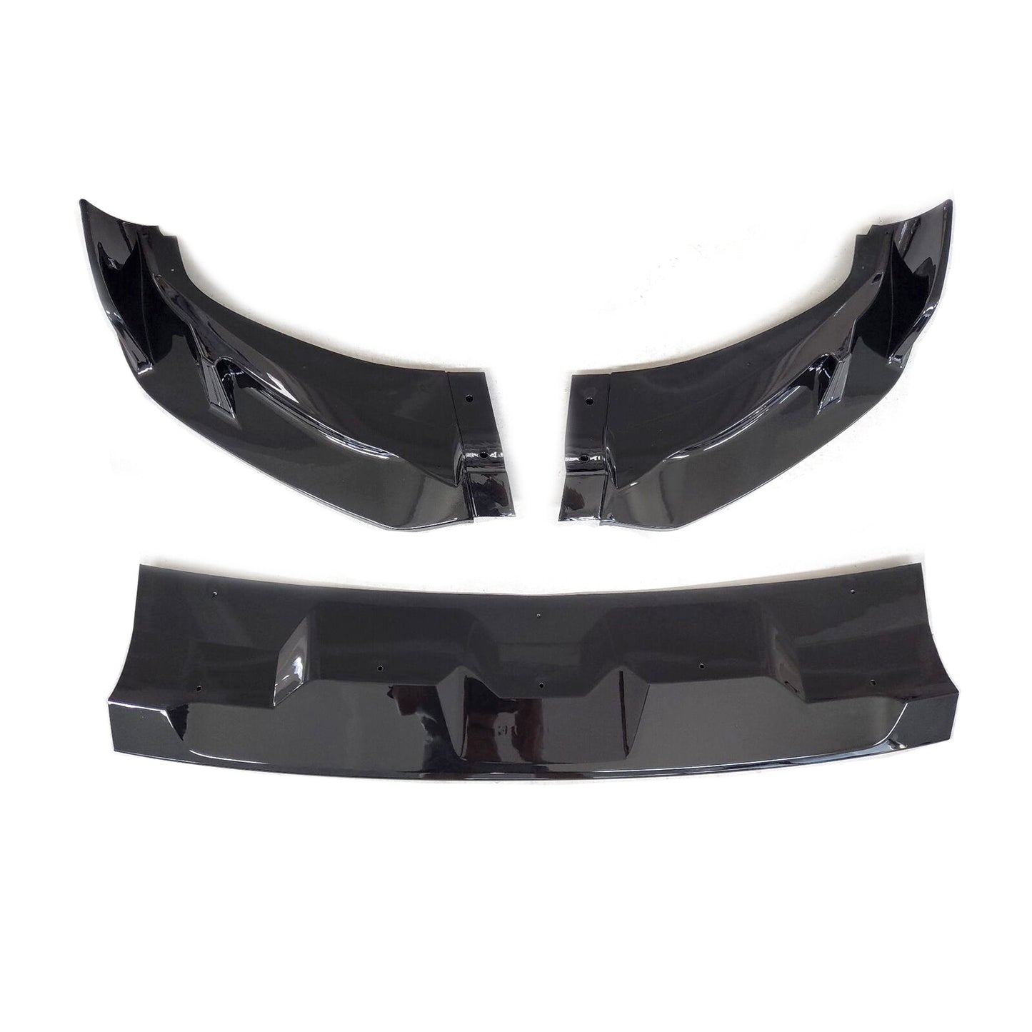 Clossy Black Car Front Bumper Lip Spoiler Splitter Body Kit Fit for BMW X3M X4M