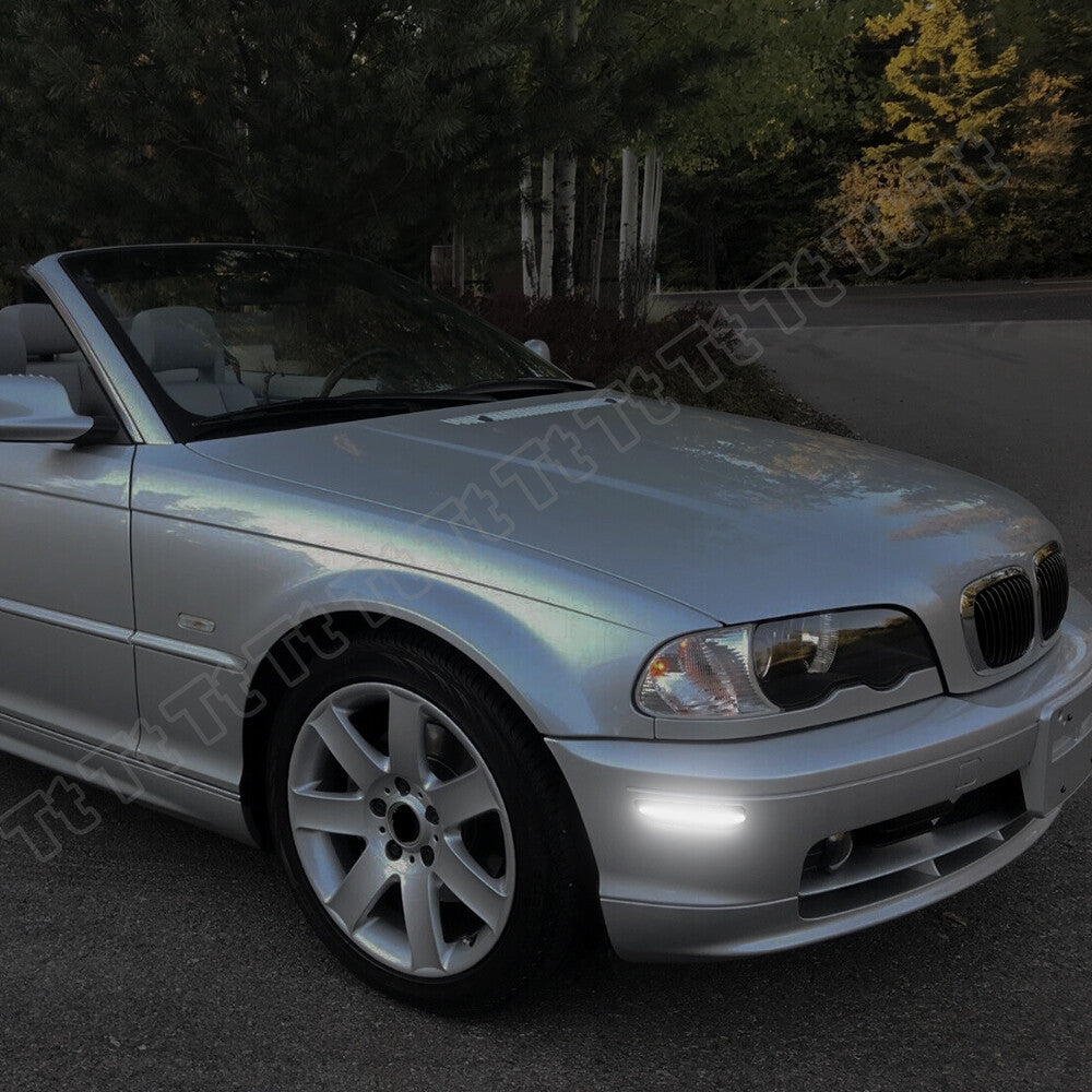 Suitable for 99-03 for BMW E46 Coupe 01-06 E46 White LED Mudguard Side Marker Reflector Lights
