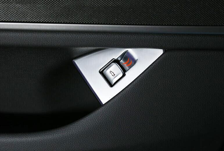for BMW 7 Series 2016-2022 Matte Silver Car Back Door Tailgate Switch Cover Trim