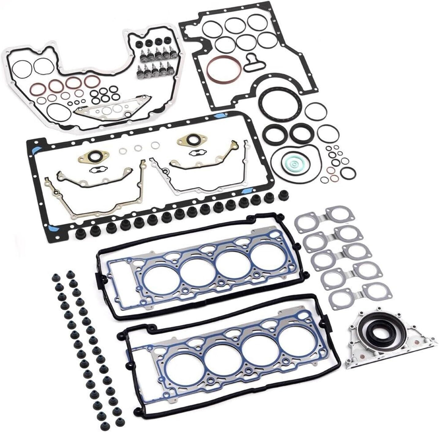 N62 Engine Overhaul Rebuild Kit - Pistons Rings Set 11257515760 Fit for BMW 545i