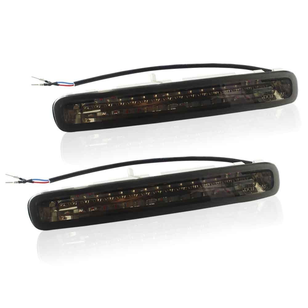 LED third brake stop taillights with black lenses for Ford for Mustang 2005-2009