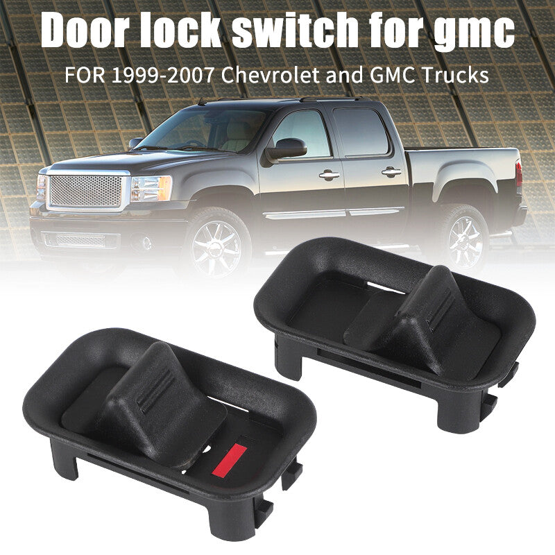 2Pcs Door Lock Lever Knob Button Left Or Right fit for Cadillac for Chevy for GMC 15172121