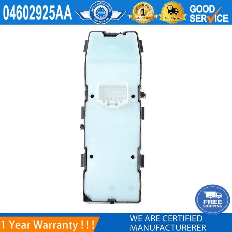 Front door main power window switch 04602925AA. Applicable to for Chrysler for Dodge vehicles from 2007 to 2014.