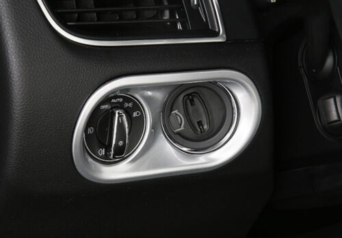 Silver headlight switch button protective cover suitable for Porsche Macan 2014 - 2020