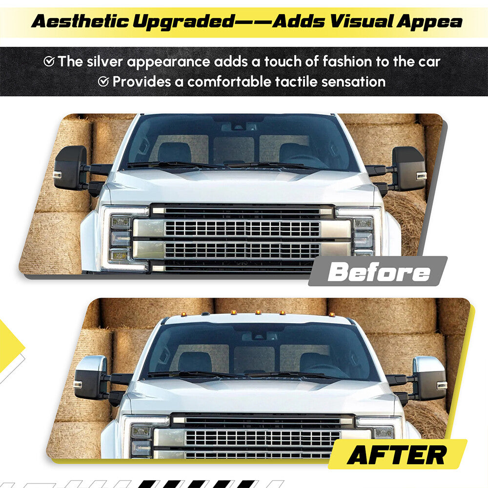 For 2017-2023 for Ford F250 F350 Left+Right View-Mirror Cover Cap Trim HC3Z17D743CA
