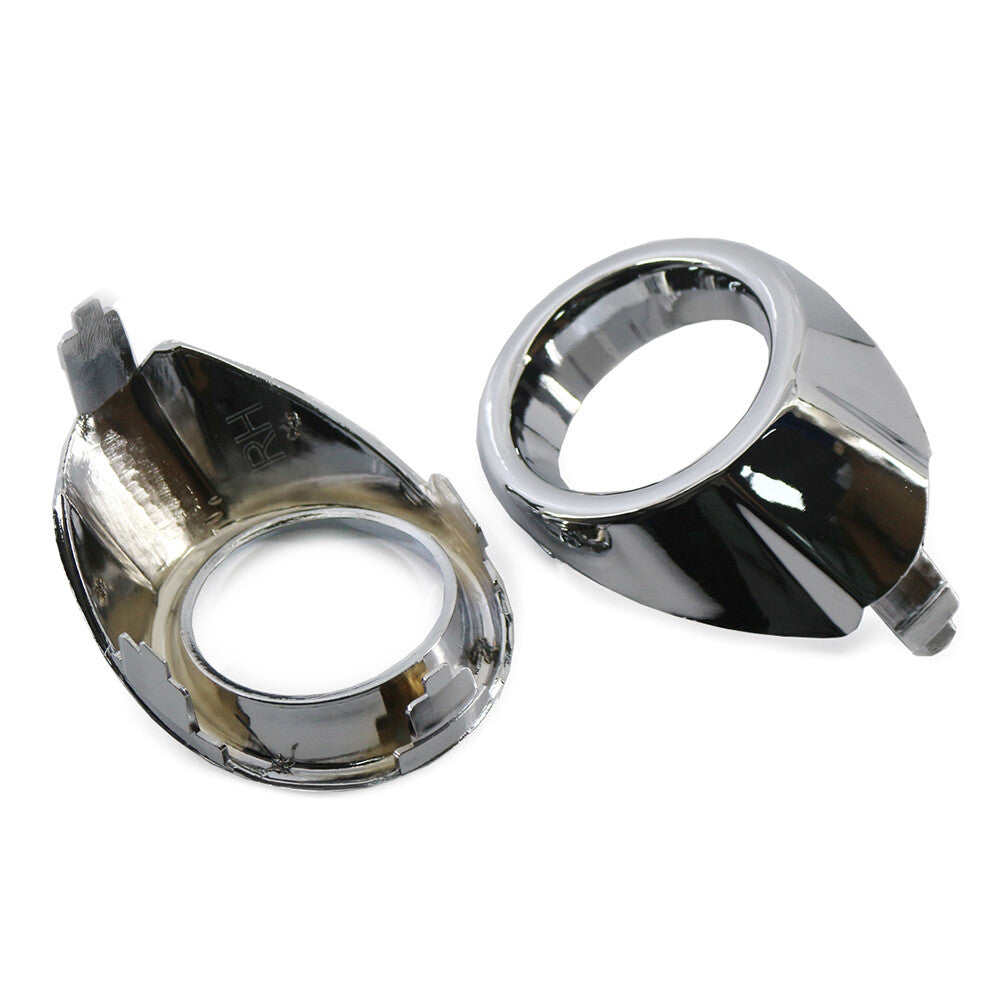 1 Pair Chrome Fog Light Lamp Frame Surround Cover Trim for Ford Fiesta 2008-2012