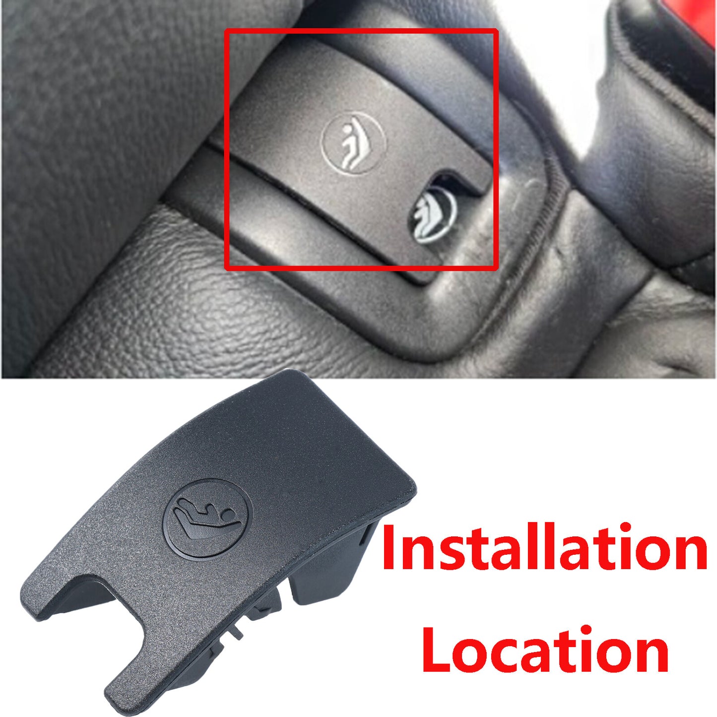 for Audi for A4 B8 for A5 Black Isofix Rear Child for Seat Slot Trim Cover Button 8T0887187