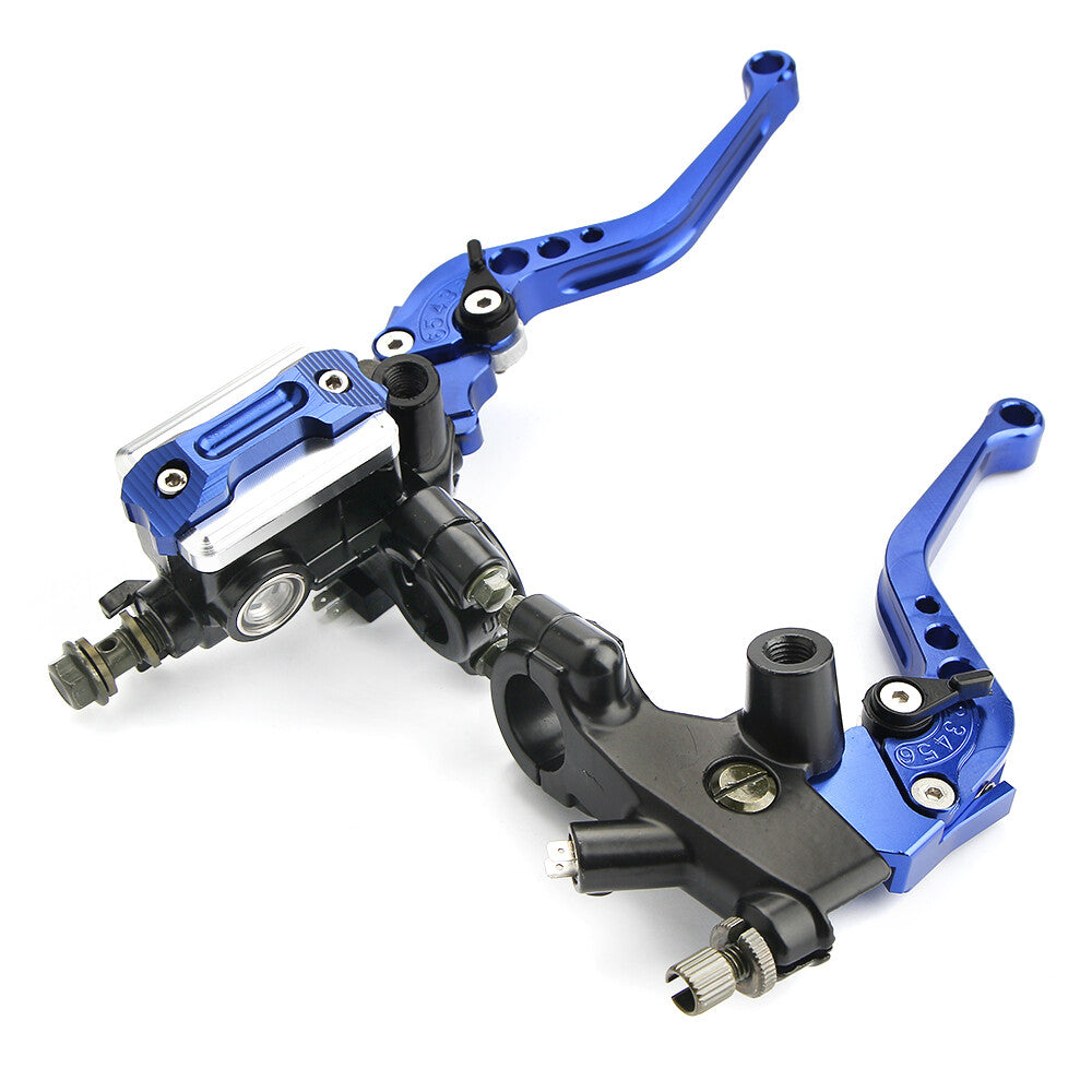 Pair 7/8 22mm Universal Motorbike Motorcycle Brake Clutch Master Cylinder Lever