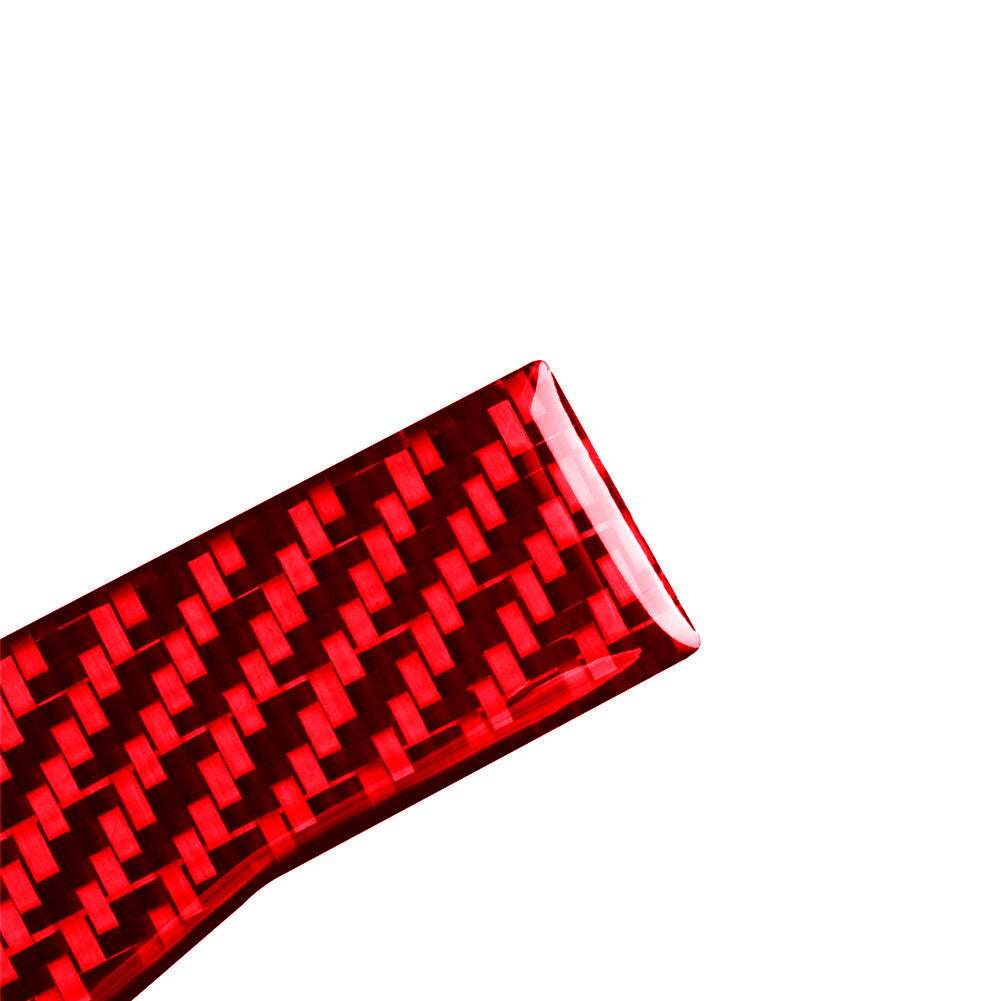 Red Carbon Fiber Door Storage Groove Cover Trim for Toyota 4Runner 2010-2020