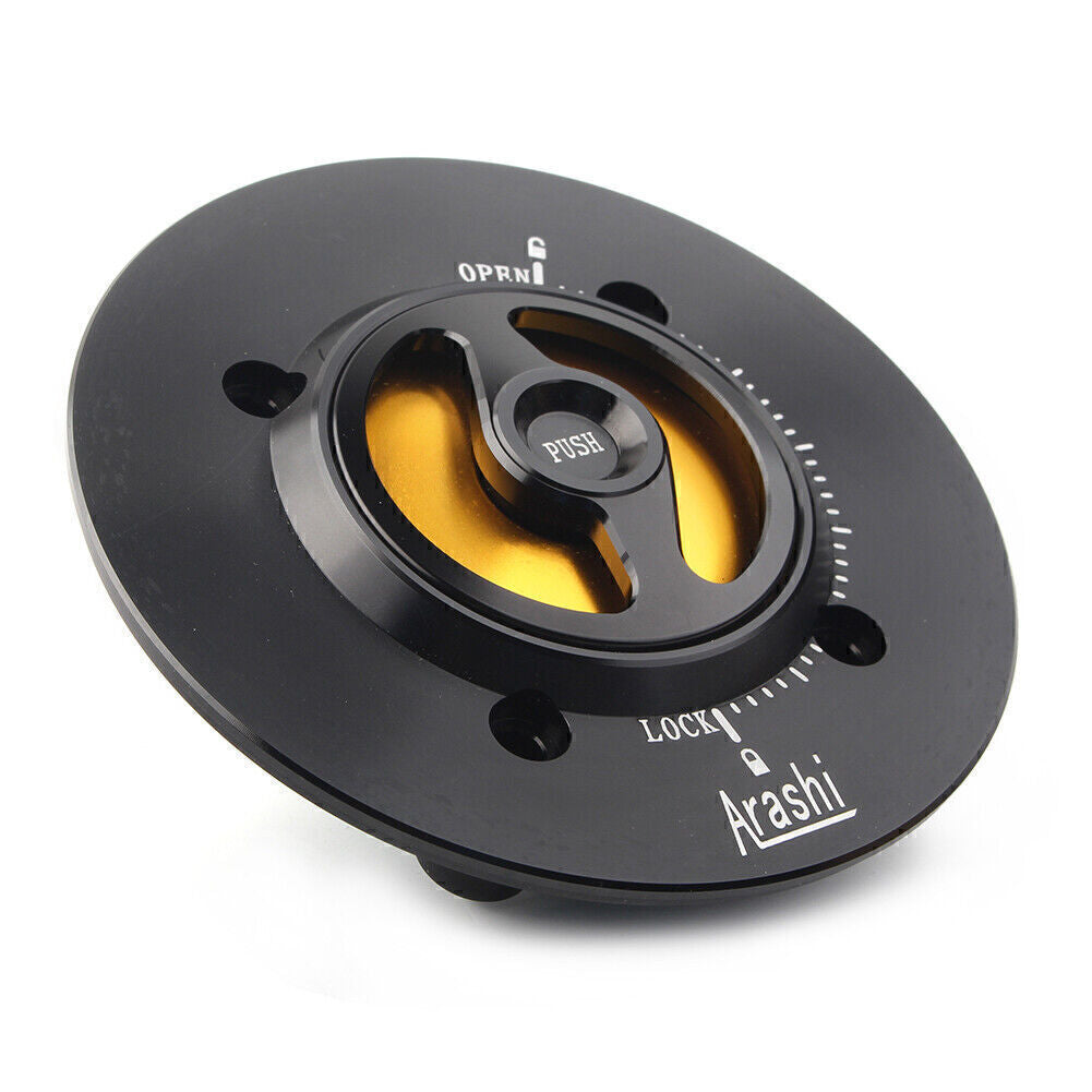 Yellow Gas Fuel Cap Tank Cap Cover Fit for KAWASAKI Ninja400 ZX6R NINJA650