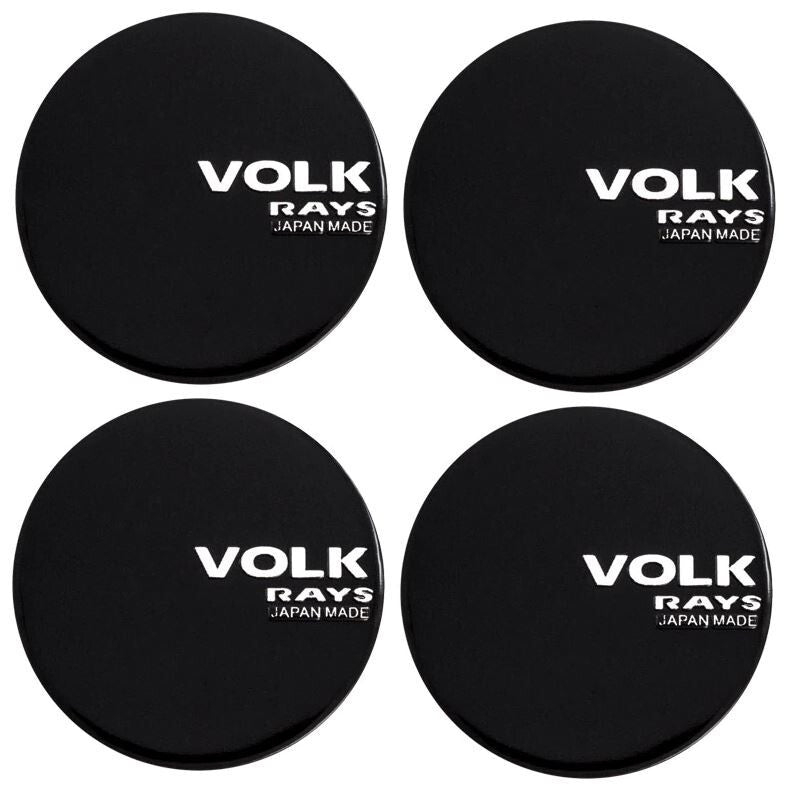 4x45mm Volk Rays Wheel Center Hub Sticker Rim Sticker Black