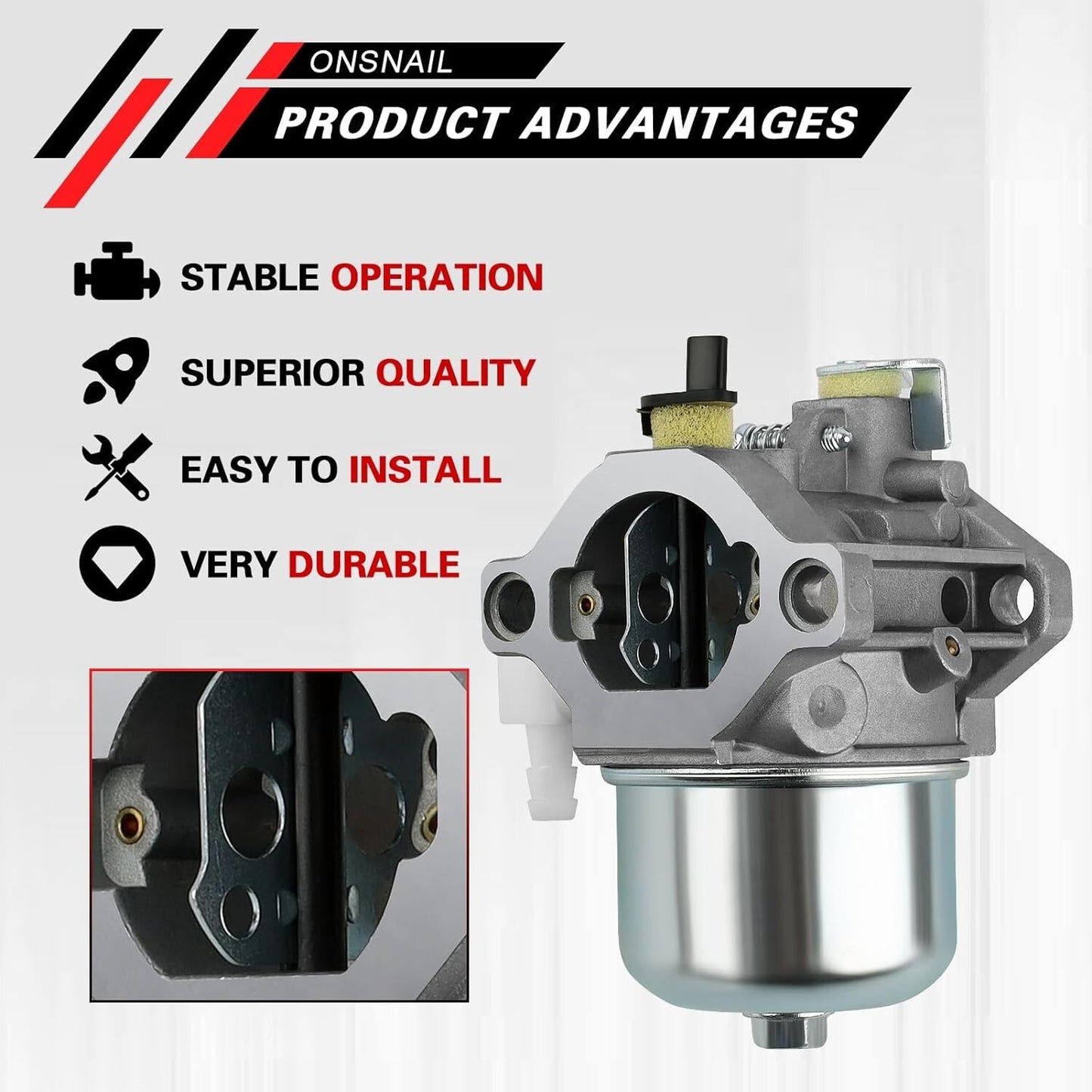 5-4993 Carburetor for LMT Briggs Stratton 19G412 Tractor Generator