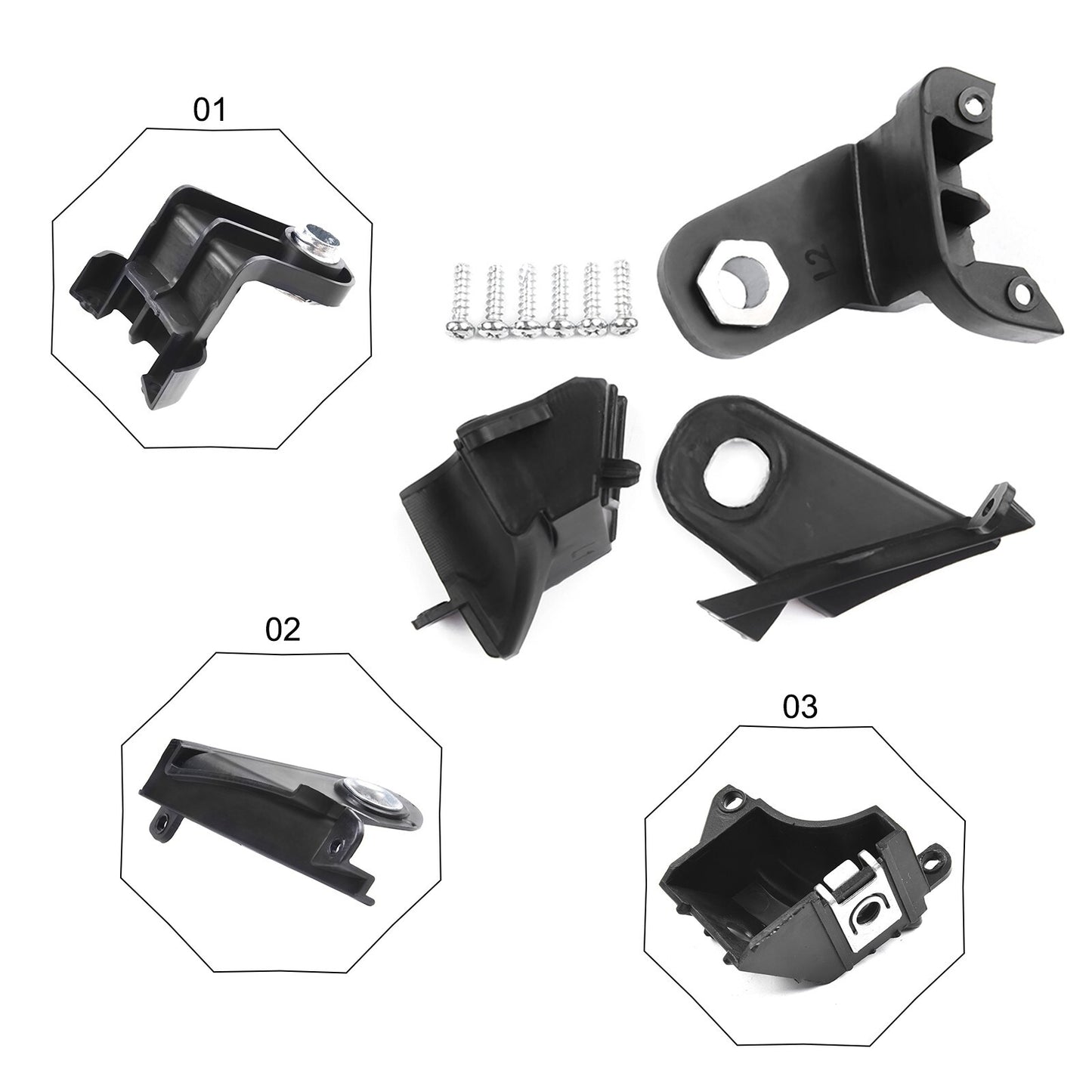 For Left Side Headlight Head Lamp Bracket Lug Repair Kit Parts 51816682